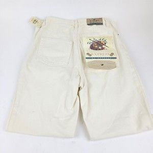 Express Passions of Color Off White Womens Denim Jeans Pants NWT 5/6 Vintage EXP